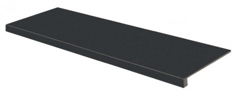 RAKO COMPILA schodová tvarovka DCFVF871 Coal 120x30 hnědočerná v designu granitu