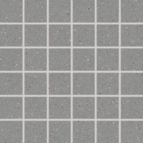 RAKO COMPILA mozaika DDM05866 Shadow 5x5 tmavě šedá v designu granitu